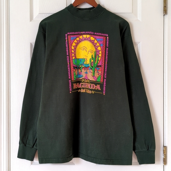 Fruit of the Loom Other - Fruit Of The Loom 90's Vintage La Hacienda Del Rio Graphic Long Sleeve T-shirt L